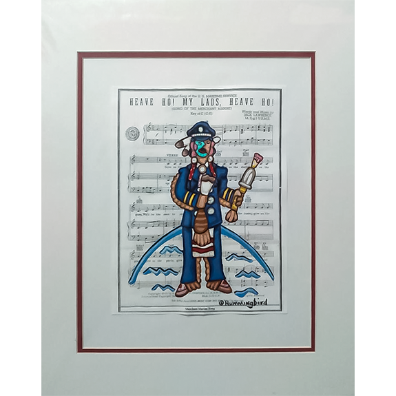 Heave Ho My Lads, Heave Ho Original Painting by Jesse Hummingbird