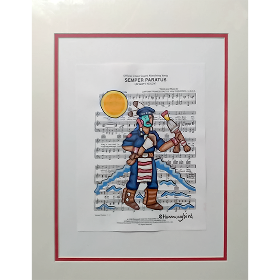 Semper Paratus Original Painting by Jesse Hummingbird