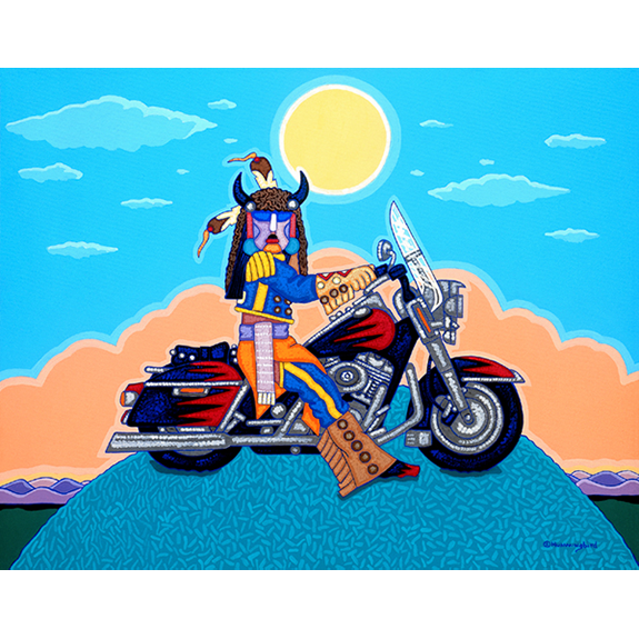 Blue Jacket and His Hog Print Image