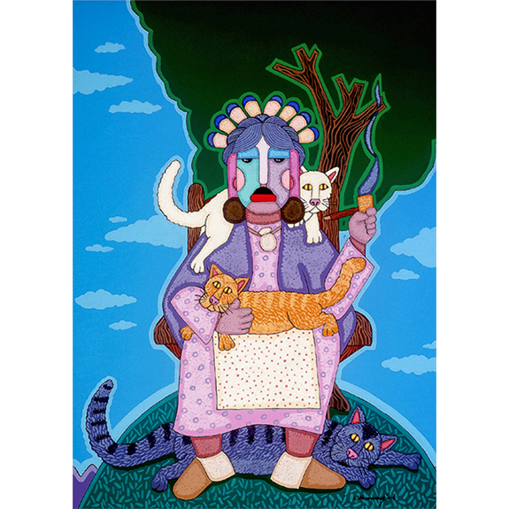 Cat Lady Open Edition Print