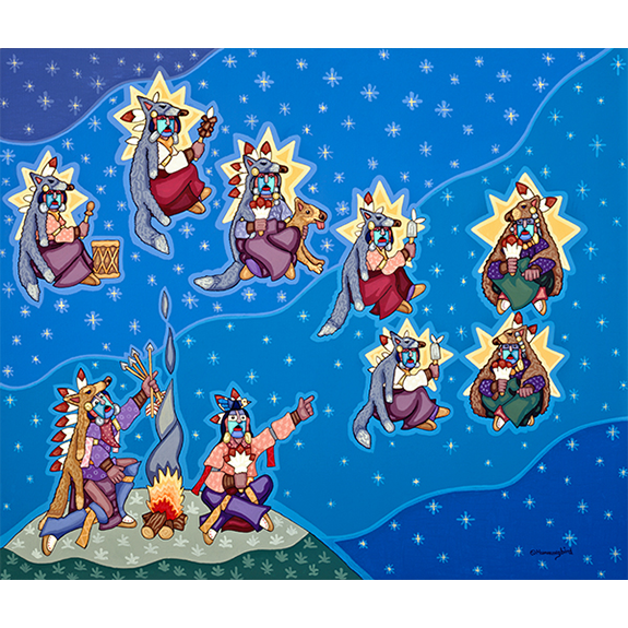 Blue Jacket and His Hog Print Image