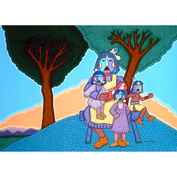 Grandmother & Her Young Uns' Open Edition Print