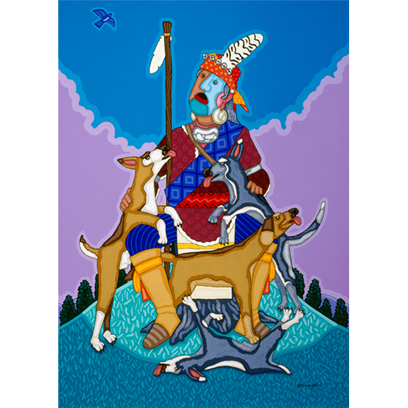 Man is Known by His Dogs Open Edition Print