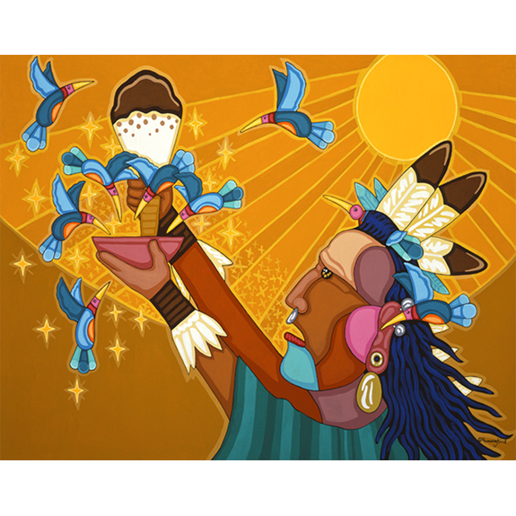 Bear Love In Winter Print Image