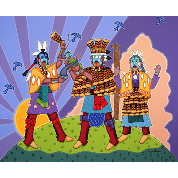 Blue Jacket and His Hog Print Image