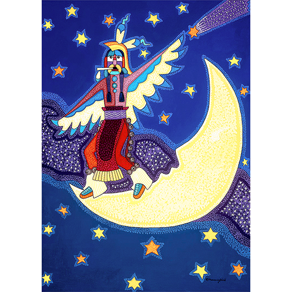 The Coyote and Racoon Sing Print Image